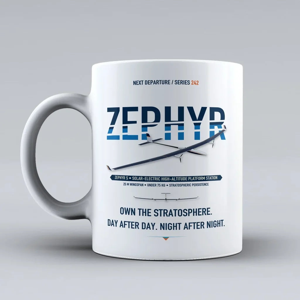 Zephyr S Mug design on white airbus