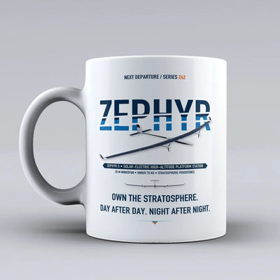 Zephyr S Mug design on white airbus