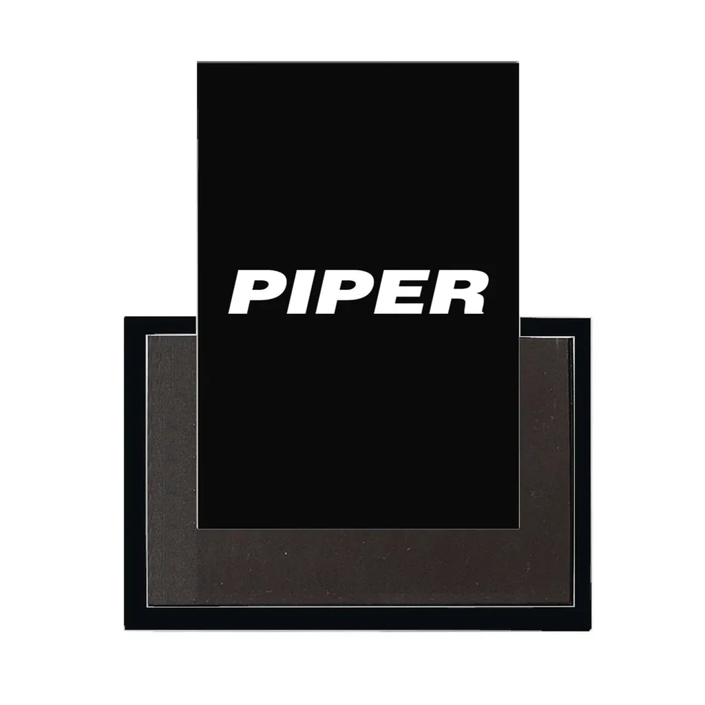 Piper & Text aviation design magnet in strong neodymium core.