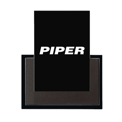 Piper & Text aviation design magnet in strong neodymium core.