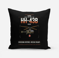Thumbnail for Kaman HH-43B Huskie design on black pillow