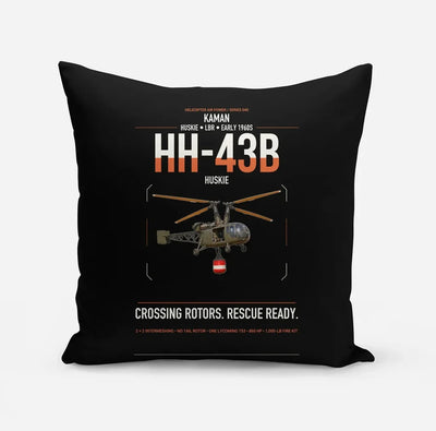 Kaman HH-43B Huskie design on black pillow