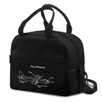 Thumbnail for How Planes Fly aviation lunch bag in insulated polyester.