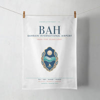 Thumbnail for Bahrain International Airport (BAH) design on white towel