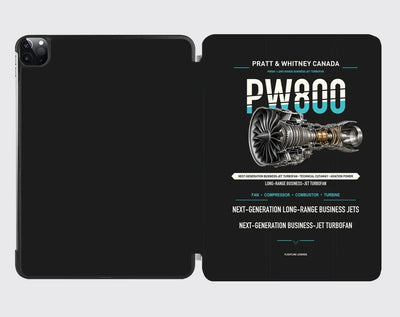 PW800 design on black ipad tablet case