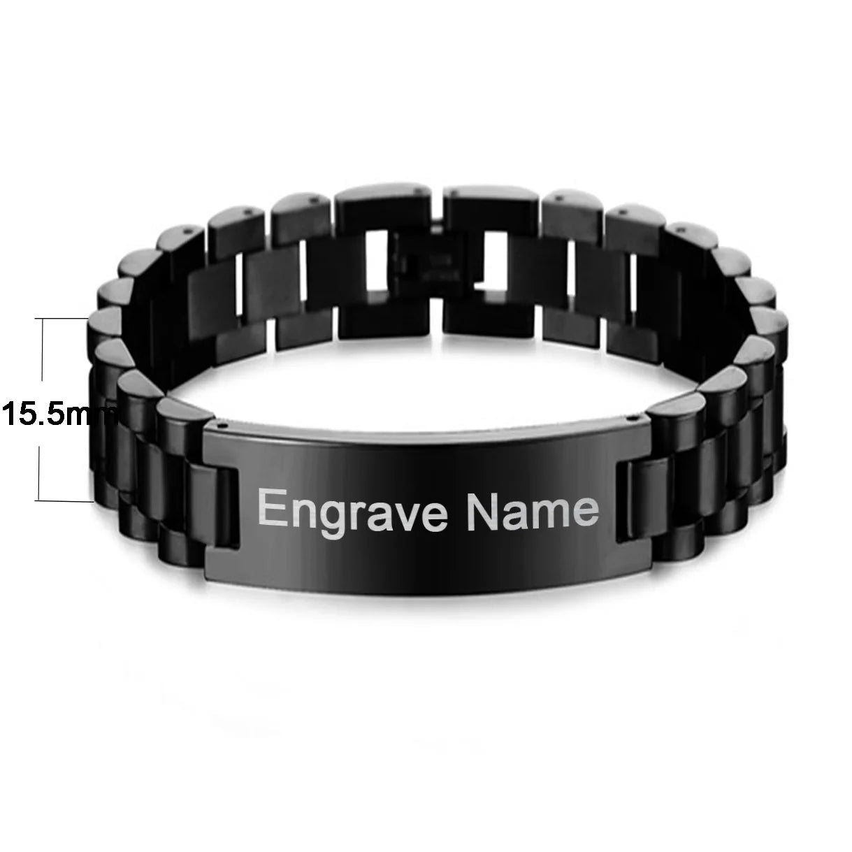 Super Quality aviation bracelet, polished metal body with engraved detail.