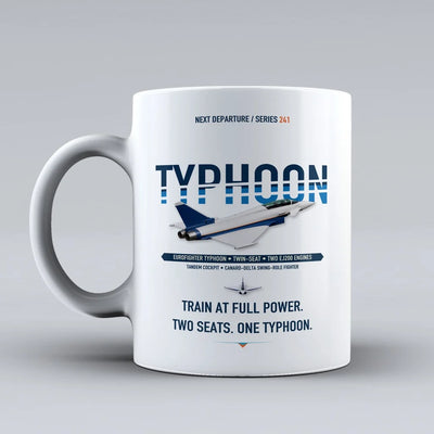 Eurofighter Typhoon Twin-seat Mug design on white airbus