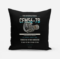 Thumbnail for CFM56-7B design on black pillow