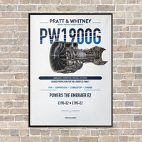 Thumbnail for PW1900G vertical canvas print - framed - white background