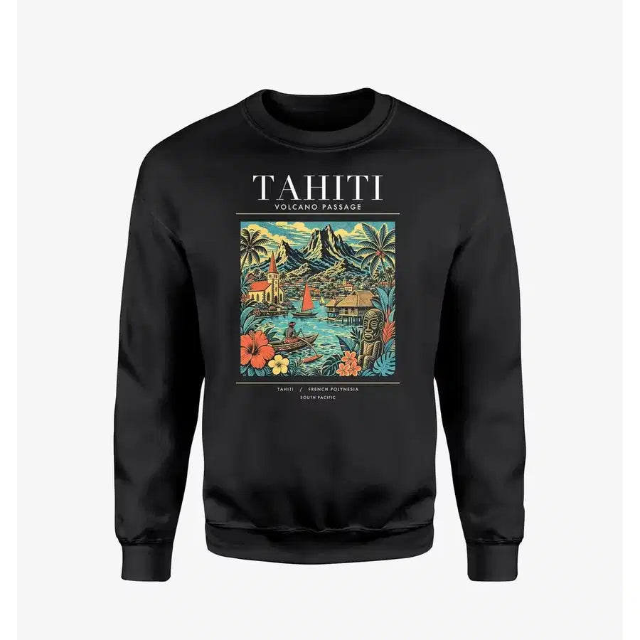 TAHITI - Poster - Sweatshirt - Black