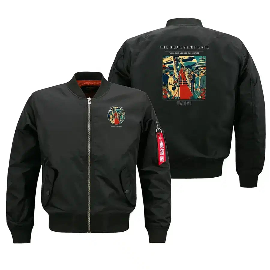 VINTAGE G4124 - The Red Carpet Gate - Bomber Jacket design on black
