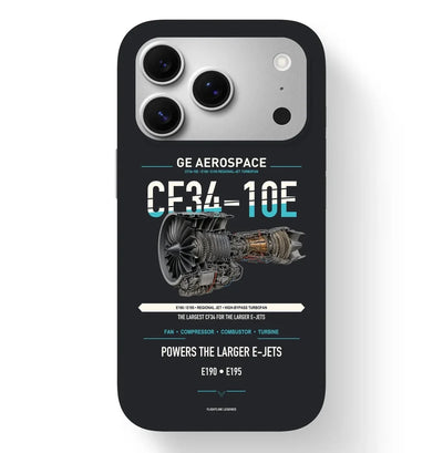 CF34-10E Case design on black iphone case