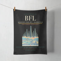 Thumbnail for Meadows Field (BFL) design on black towel