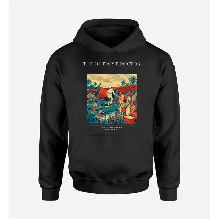 VINTAGE G4197 - The Outpost Doctor - Premium Hoodie design on black premium