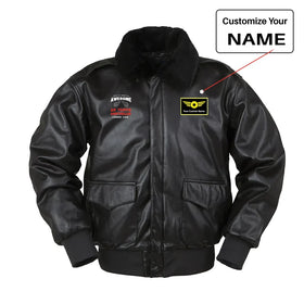 Air Traffic Controller Leather Bomber Jackets