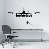 Thumbnail for Boeing 707 Silhouette aviation design on durable metal with painted finish metal wall sign.