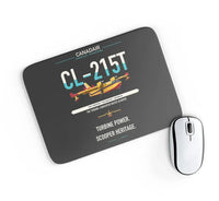 Thumbnail for Canadair CL-215T design on black rectangle mouse pad