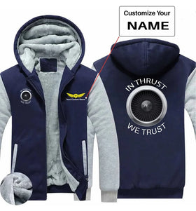 In Thrust We Trust Zipped Sweatshirts