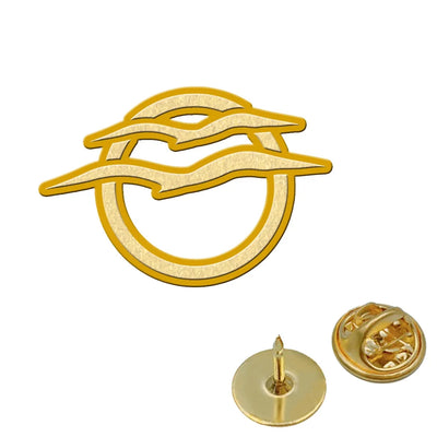 Aegean Airlines aviation hollow pin in polished alloy.