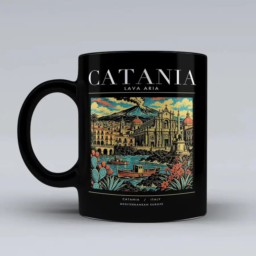 CATANIA - Poster - Mug - Black