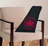 Thumbnail for Air Canada Airlines aviation design on soft polyester filling aircraft tail pillow.