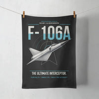 Thumbnail for F-106A Delta Dart design on black towel