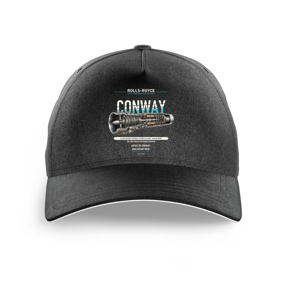 CONWAY design on black printed hat