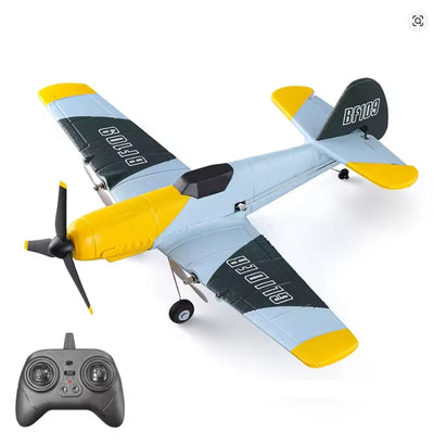 Side view of EPP Foam Glider Dual Speed Modes BF109 Remote Control Airplane aviation RC model in durable ABS plastic with ele.