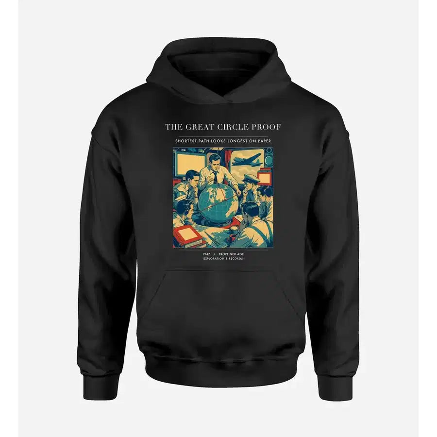 VINTAGE G4292 - The Great Circle Proof - Premium Hoodie design on black premium