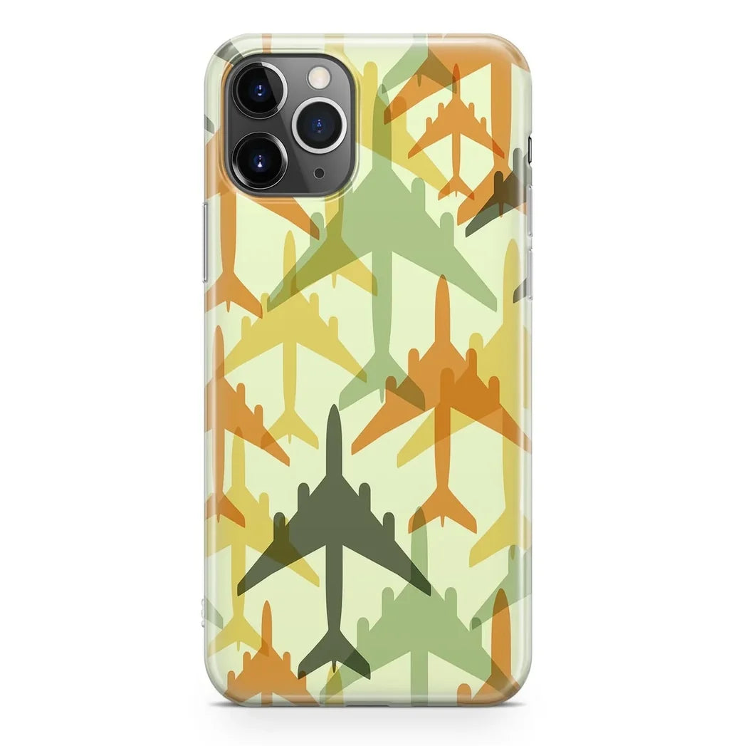 Seamless Colourful Airplanes iPhone Case