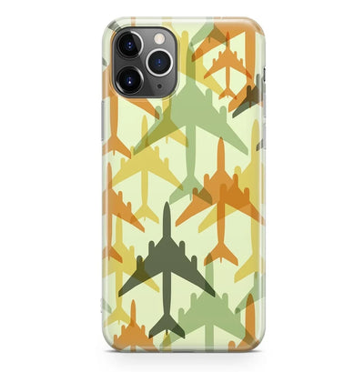 Seamless Colourful Airplanes iPhone Case