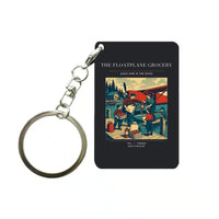 Thumbnail for VINTAGE G4286 - The Floatplane Grocery - Designed Key Chain design on black