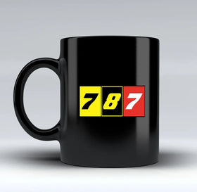 Flat Colourful 787 Ceramic Mugs