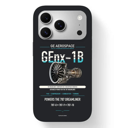 GEnx-1B Case design on black iphone case