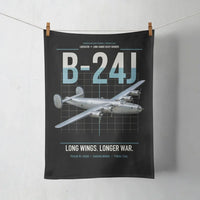 Thumbnail for B-24J Liberator design on black towel