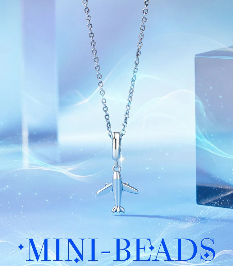Mini Plane Shaped Necklace - view 2
