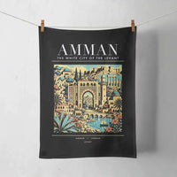 Thumbnail for AMMAN - Poster - Towel - Black