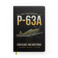 Thumbnail for P-63A Kingcobra design on black notebook