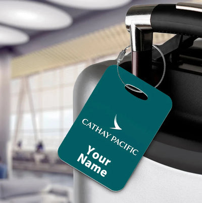 Cathay Pacific Airways Airlines aviation design acrylic luggage tag, durable acrylic construction.