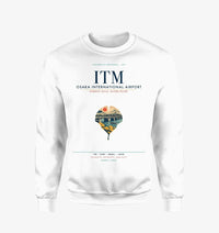 Thumbnail for Osaka International Airport (ITM) design on white sweatshirt