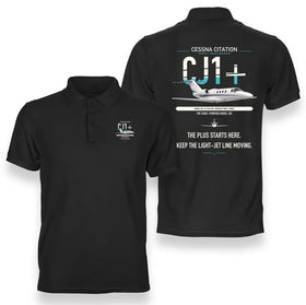Cessna Citation CJ1+ Premium Polo T-Shirts