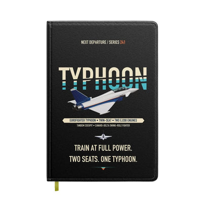 Airbus Eurofighter Typhoon Twin-seat design on black notebook
