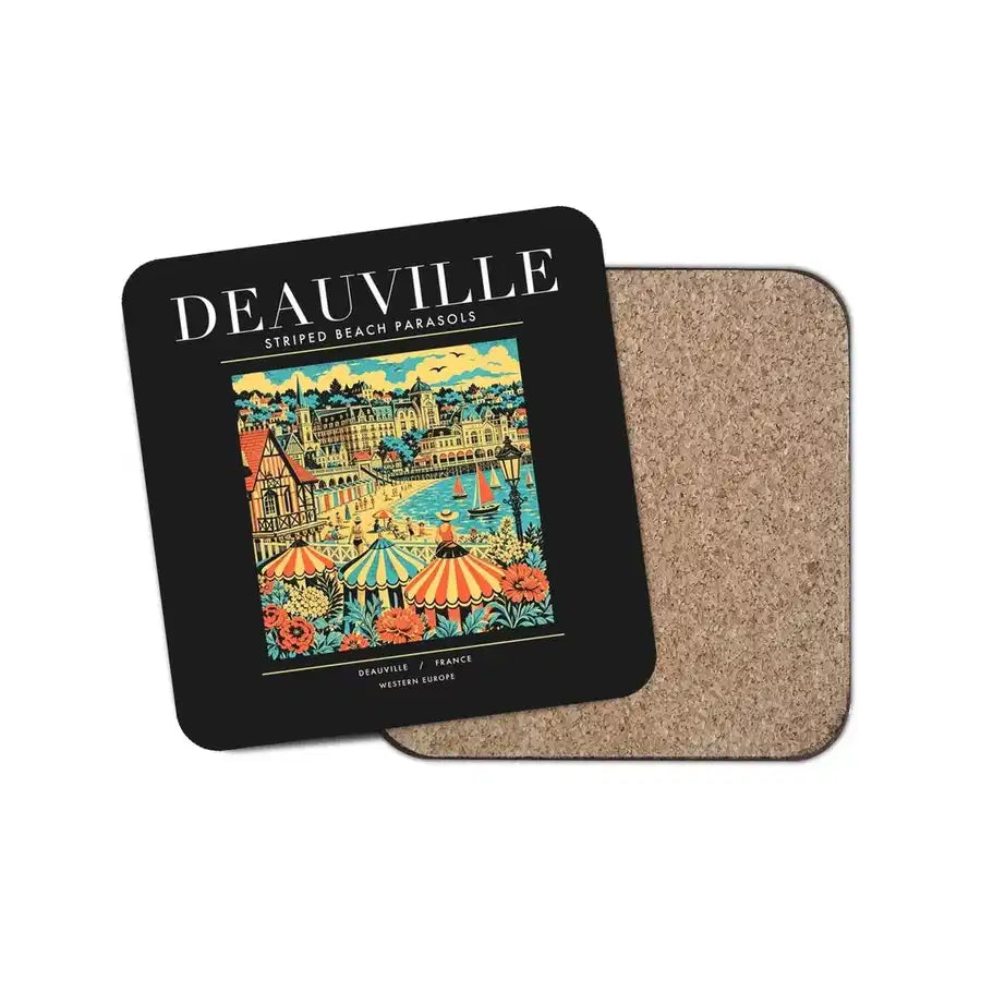DEAUVILLE - Poster - Coaster - Black
