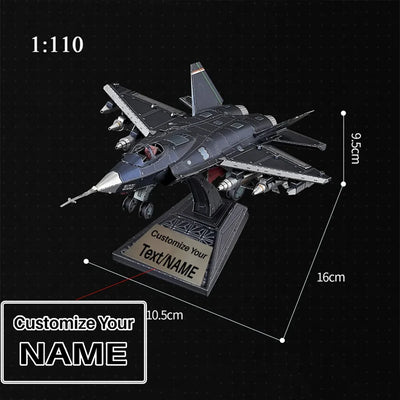 Side view of 3D Metal Puzzle Z-20 Armed Helicopter FC-31 Stealth Fighter DIY Laser Cutting Jigsaw aviation military aircraft.