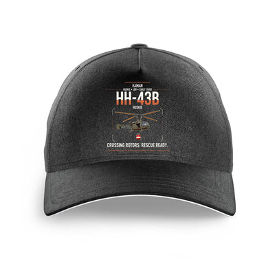 Kaman HH-43B Huskie design on black printed hat
