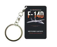 Thumbnail for F-14D TOMCAT Key Chain design on black key chain