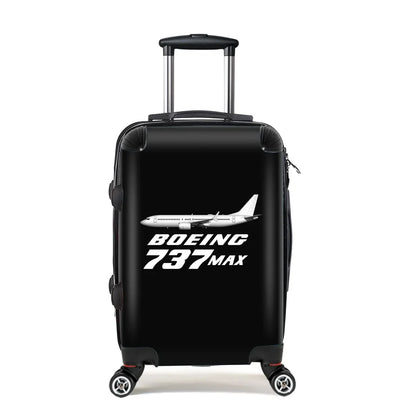 The Boeing 737Max Cabin Size aviation design luggage, durable shell construction.