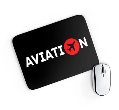 Aviation design on neoprene with anti-slip base mouse pad.