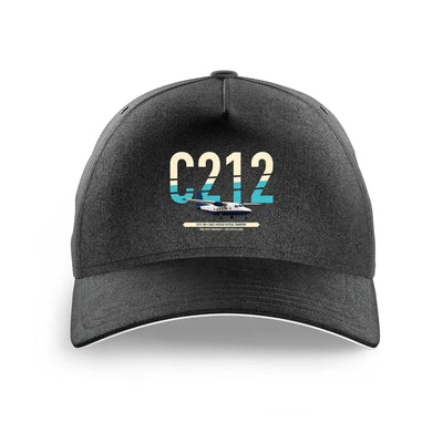 CASA C-212-100 Aviocar design on black printed hat