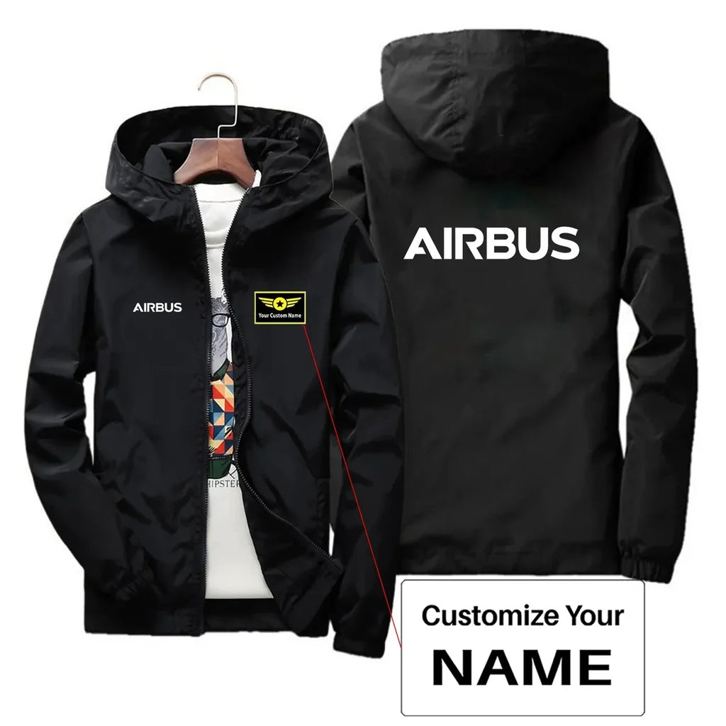 Customisable Airbus & Text Windbreaker